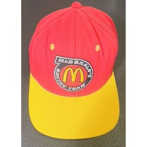 Vintage Bill Elliott #94 McDonalds Racing Team Snapback Hat Cap Men‎ NASCAR Red